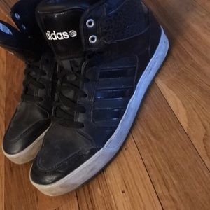 Adidas high top sneakers size 9